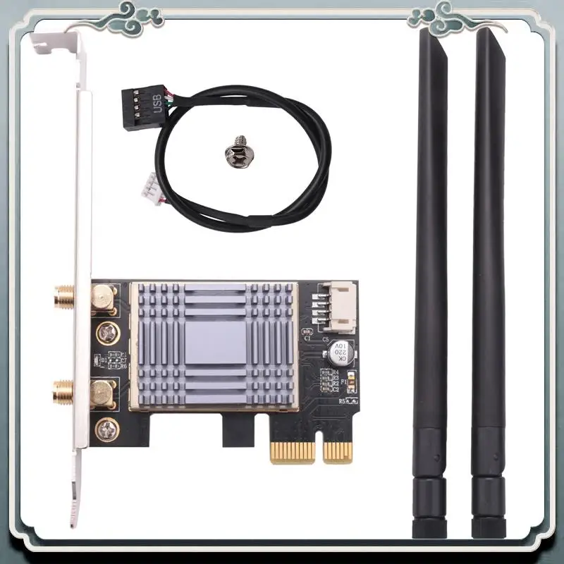 Premium 5X N1202 AR5B22 2.4G/5G Dual Band PCIE Wi-Fi Network Card With Bluetooth 4.0 For Desktop Pcsand Servers Network Adapter