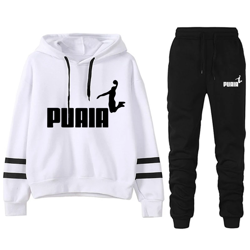 الركض المرأة رياضية بدلة رياضية نسائية عادية فضفاضة ومريحة يوميا 2025 شريط هوديي قطعتين مجموعة مطابقة مجموعات