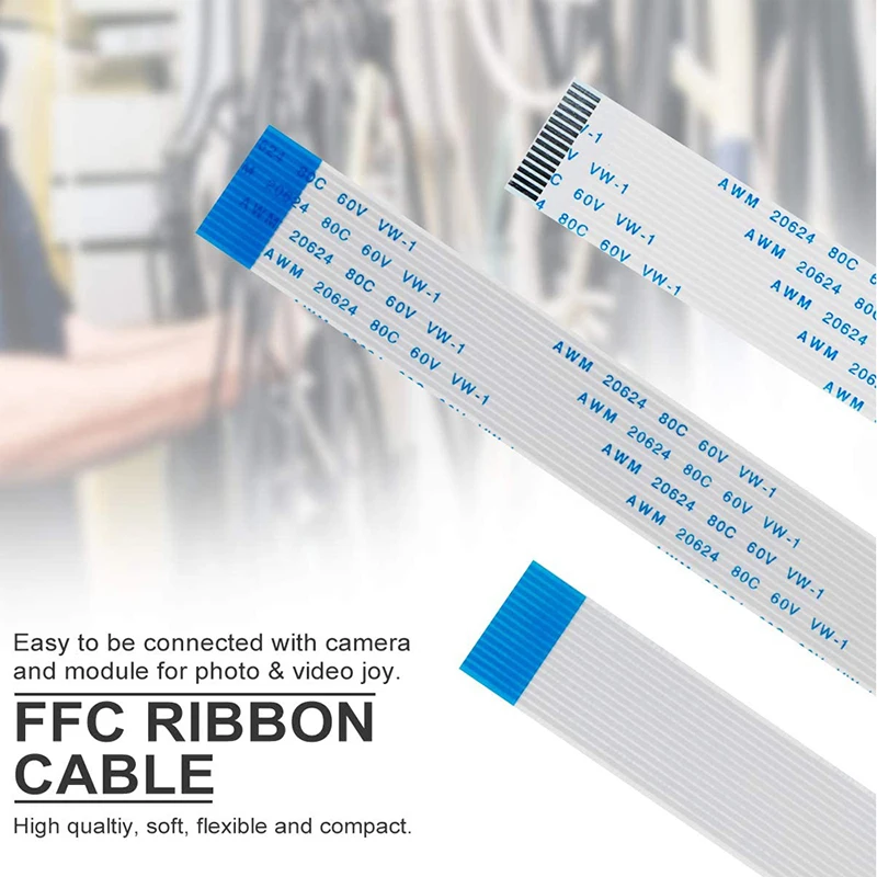 Cable plano Flexible para cámara Raspberry Pi, 15cm, 30cm, 50cm, 100cm, 200cm, Cable de cinta para Raspberry Pi 4B 3B 3B + 3A +