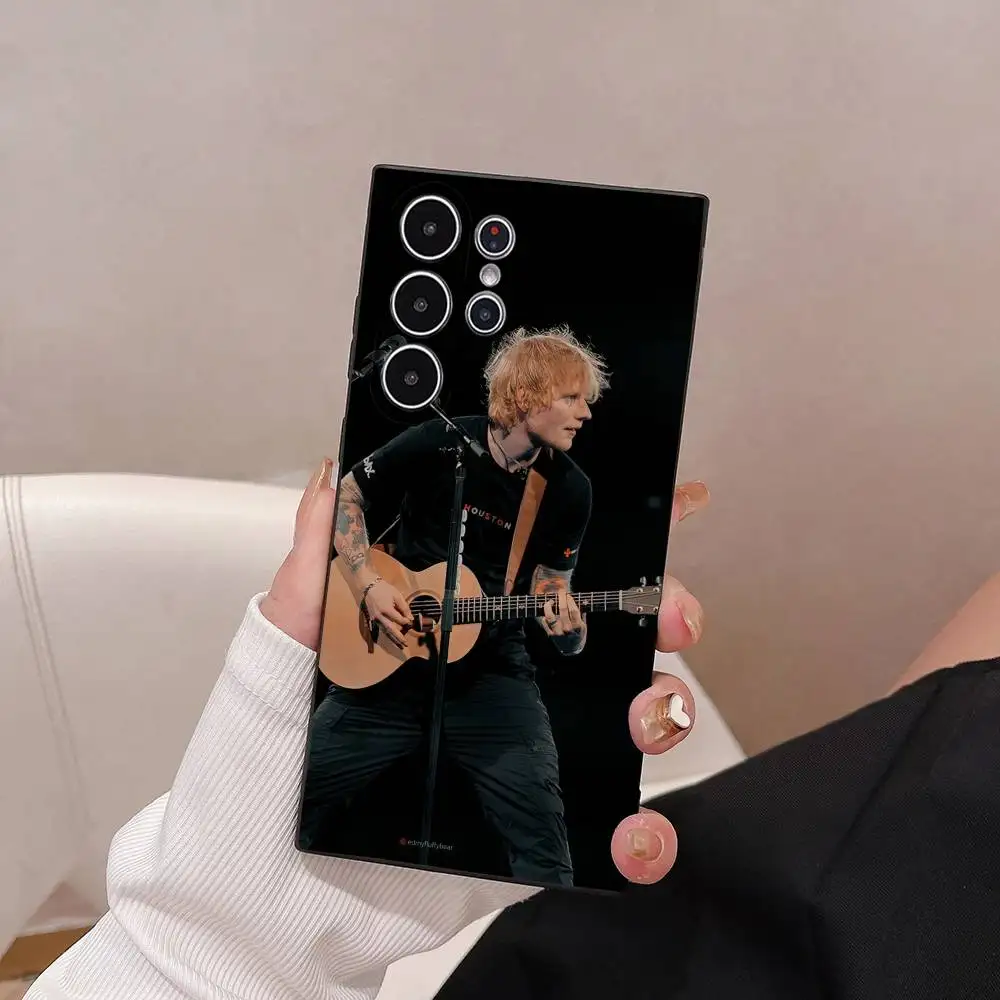 E-Ed Sheeran UK Singer Phone Case For Phone S Series S21 S22 S23 S24 S25 FE Plus Ultra TPU Soft To Skin-friendly Case