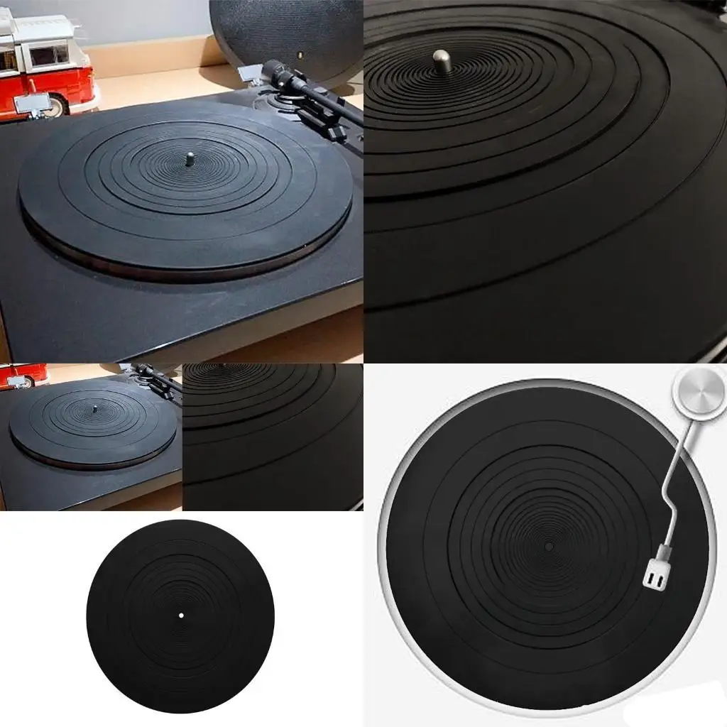R53C Rubber Silicone Anti-Static Vinyl Slipmat for LP Record Players 3mm Thickness