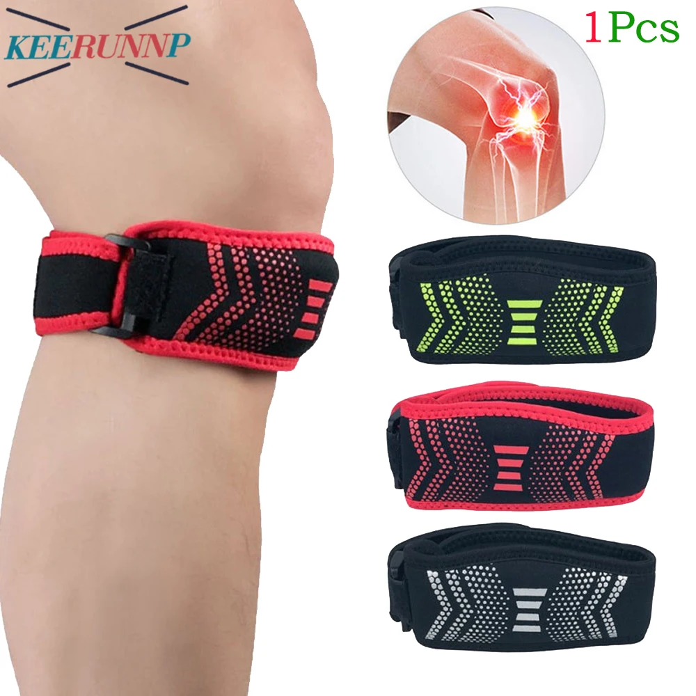 1Pcs Adjustable Knee Brace Patella Straps for Knee Pain Relief,Running,Arthritis,Knee Support Joint PainBasketball,Hiking,Squats