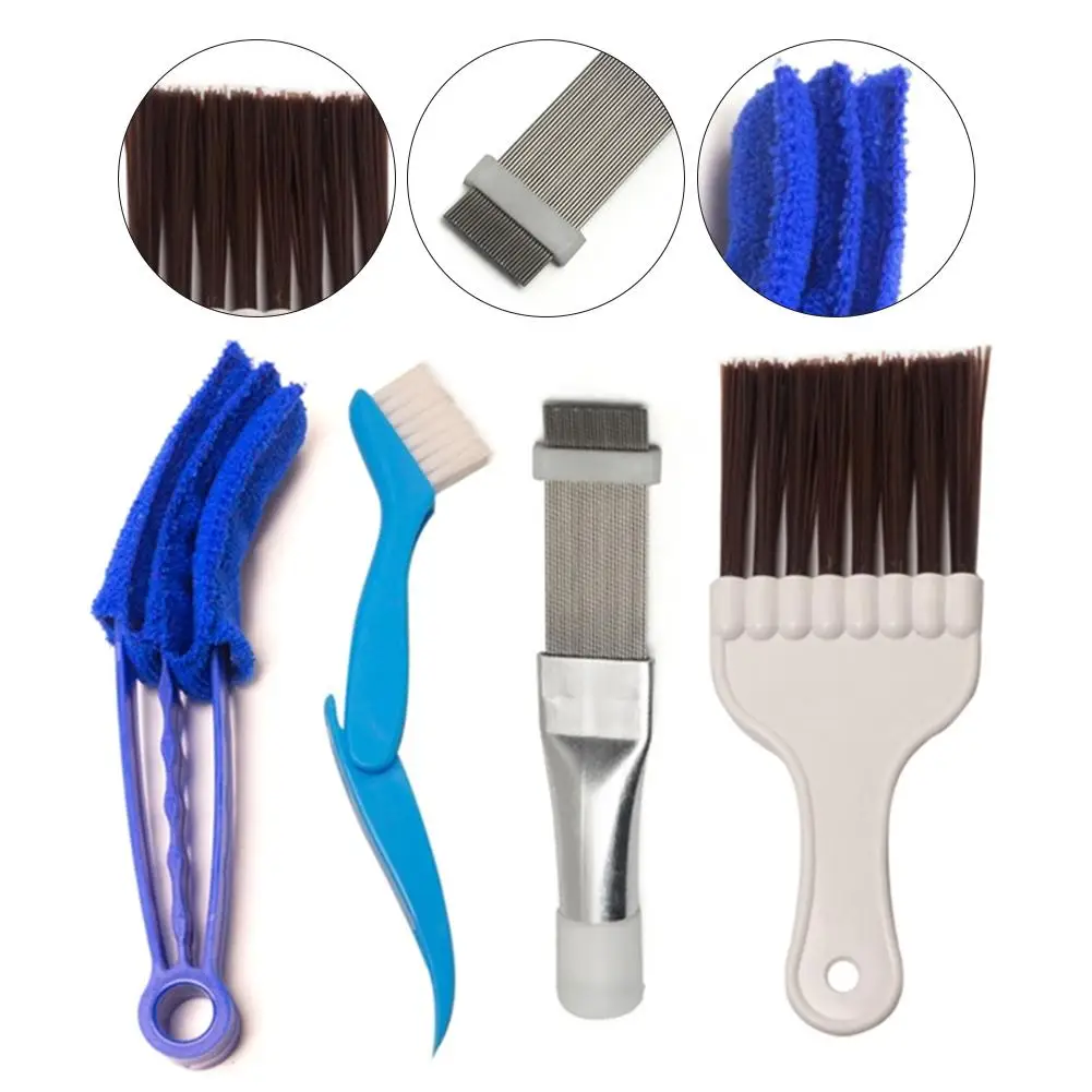 Set Of 4-Universal Radiator Air Conditioner Condenser Fin Comb Cleaning Brush Cleaner Evaporator Repair Household Drop Shipping