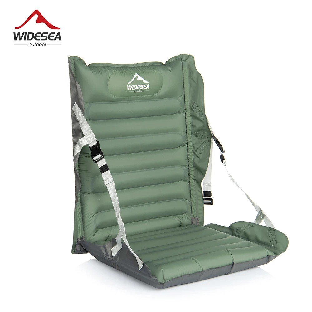 

Widesea Camping Inflatable Mat Folding Chairs Backrest Cushion Mattress Outdoor Fishing Hiking Backpack Portable Supplies