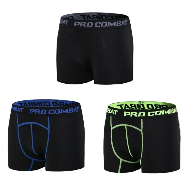 Boxer gambe Anti-abrasione traspiranti 2024 nuove mutandine da corsa attillate sportive Boxer da uomo ad asciugatura rapida estivo, pantaloncini da