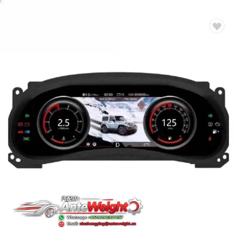 1920*720 Auto Instrument Cluster Panel Modified 12.3 Inch Car Dashboard for 2011 - 2017 Digital Dashboard