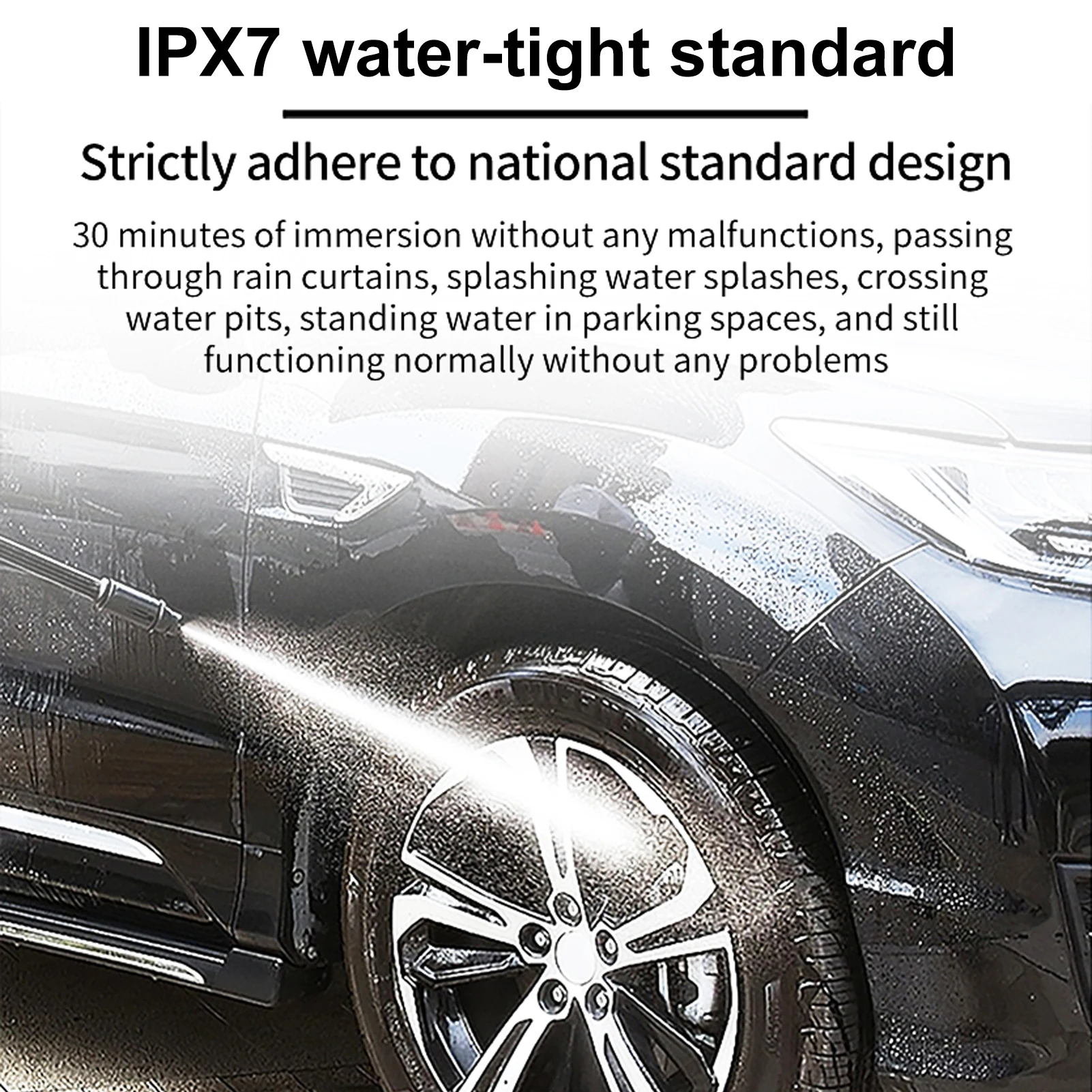 Monitor della pressione dei pneumatici con 4 sensori esterni Display LCD Ricarica solare e di tipo C Temperatura di accensione/spegnimento automatica e allarme batteria scarica