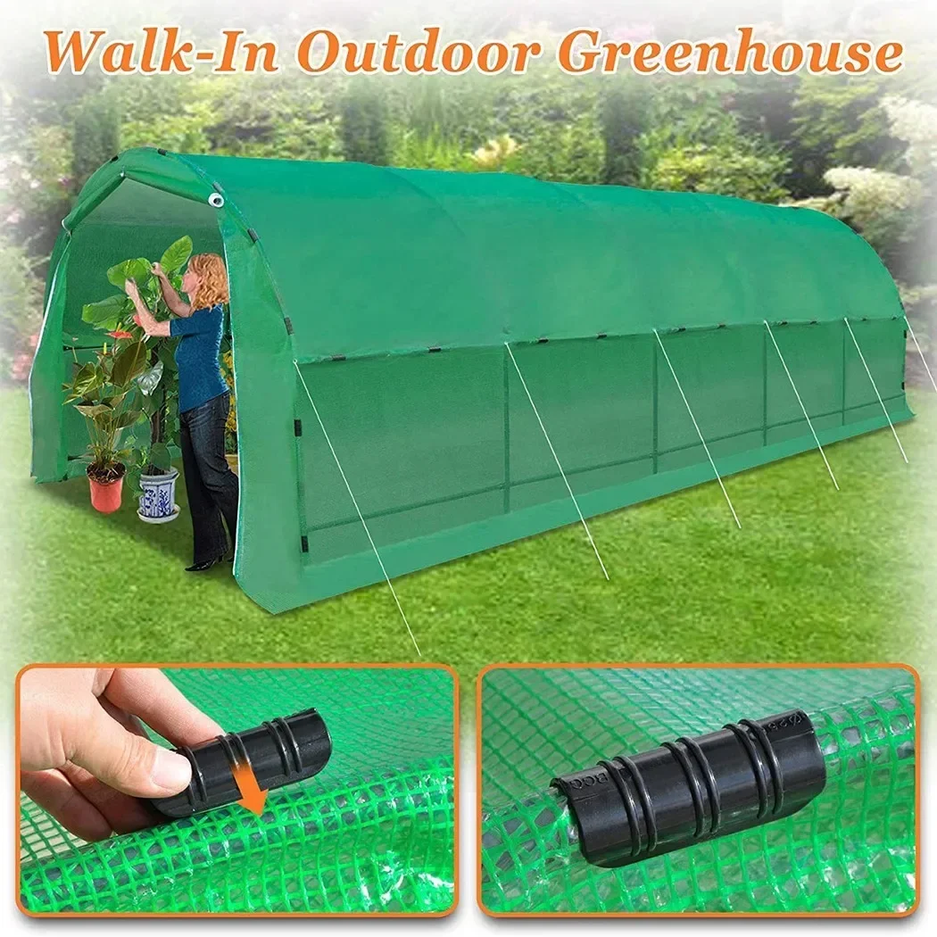 20PCS 19/20/22/25/32MM Garden Buildings Tube Clips Greenhouse Frame Pipe Fixed Clamp Shade Film Net Sails Fastened Connectors
