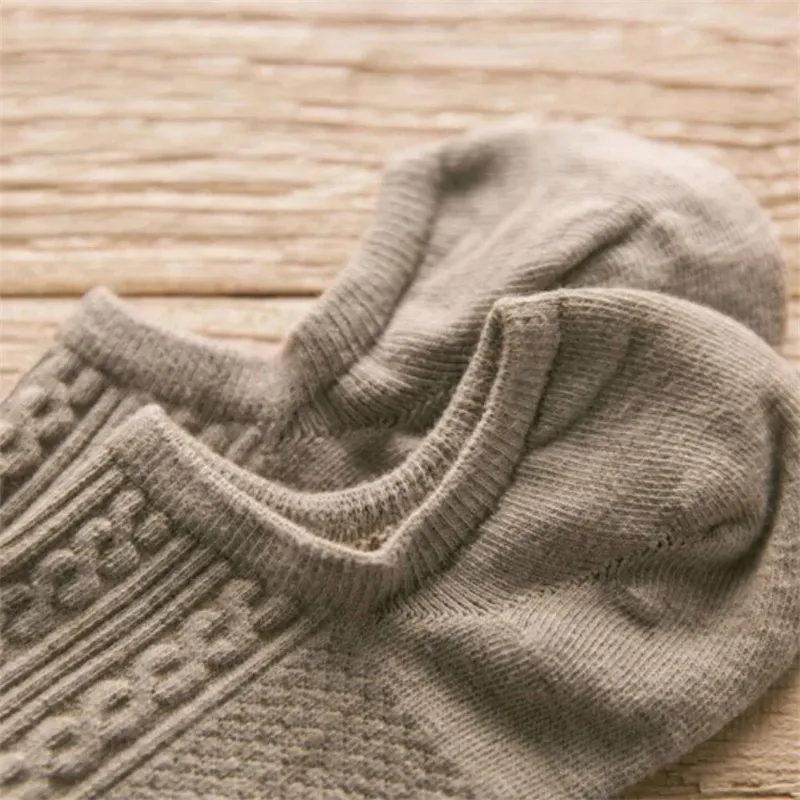 10 pezzi = 5 paia di calzini a tubo di cotone twist per uomo calzini corti da barca estate invisibile sottile Versatile Anti odore Calcetines