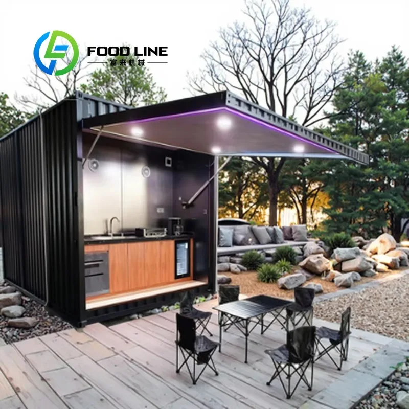 Customized Modular Weatherproof Enclosed Shelter with Outdoor Kitchen Pavilion Featuring a Barbecue and Sink