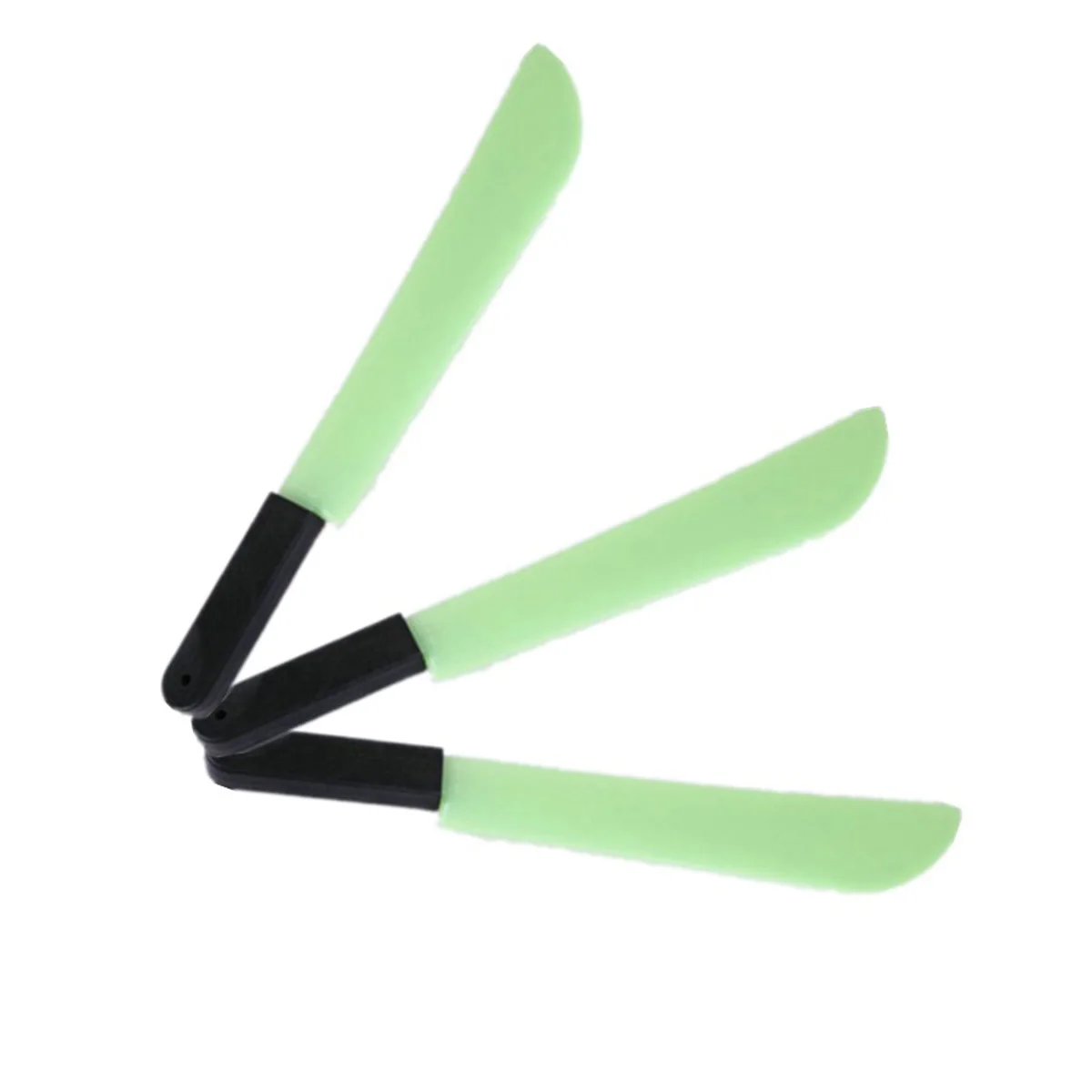 Luz verde halloween plástico luminoso longo cortador crianças plástico jogando ferramenta prop assustador fontes de festa de halloween