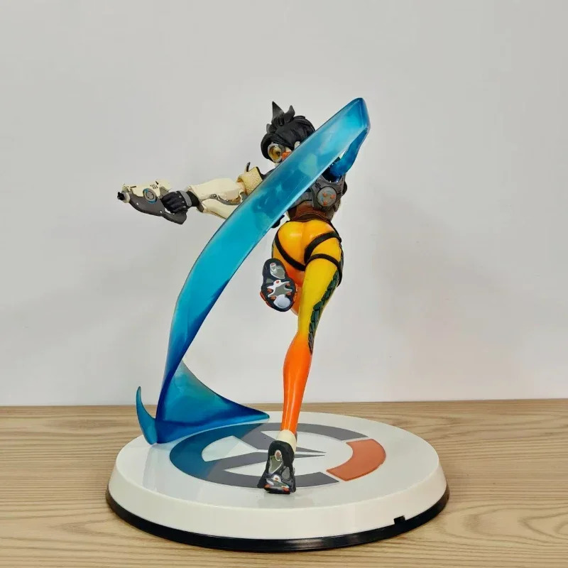 28 cm Hot Game OW Over horloge Action Figure Tracer met Licht Update Versie model standbeeld Prachtige Collectible Gift home decor