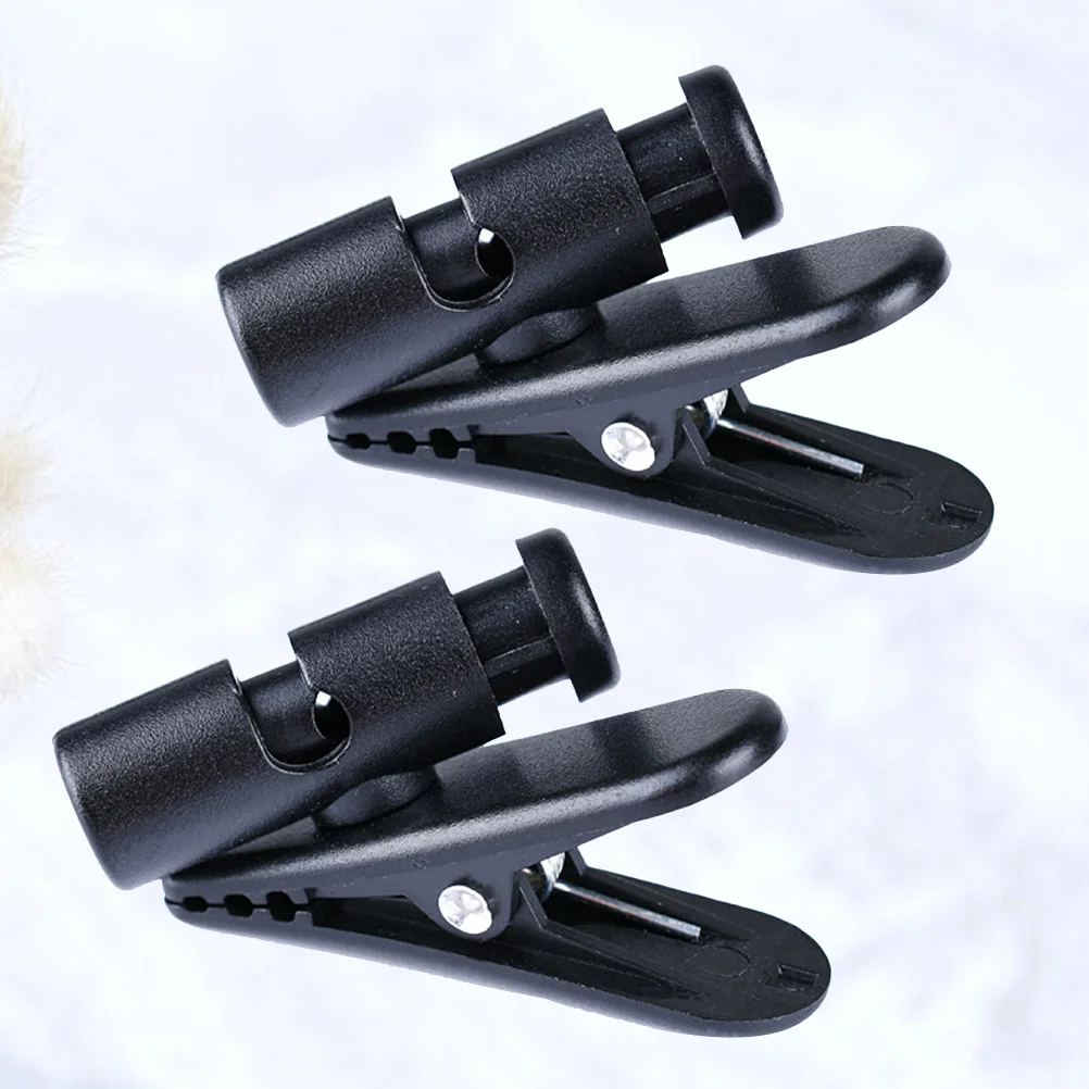 2 Pcs Clamp Headphone Cord Clothing Headset Cable Clip Holders for Your Car Earphone Earplugs