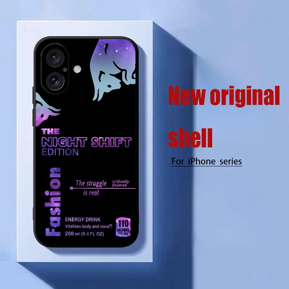 Starry Sky Red Fashion B-Bull Phone Case For iPhone 17 16 15 14 13 12 X XR XS 8 Plus Mini Pro Max Soft black Shockproof Cover - náhled 2