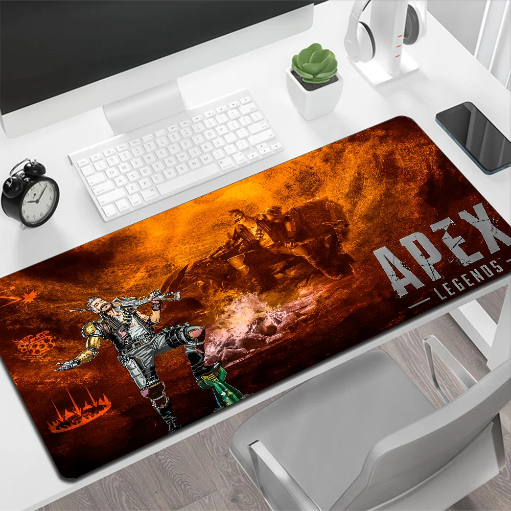 Apex ATIONS-Grand tapis de souris en silicone pour PC Gamer, extrémités inspectées, pour ordinateur, clavier, bureau