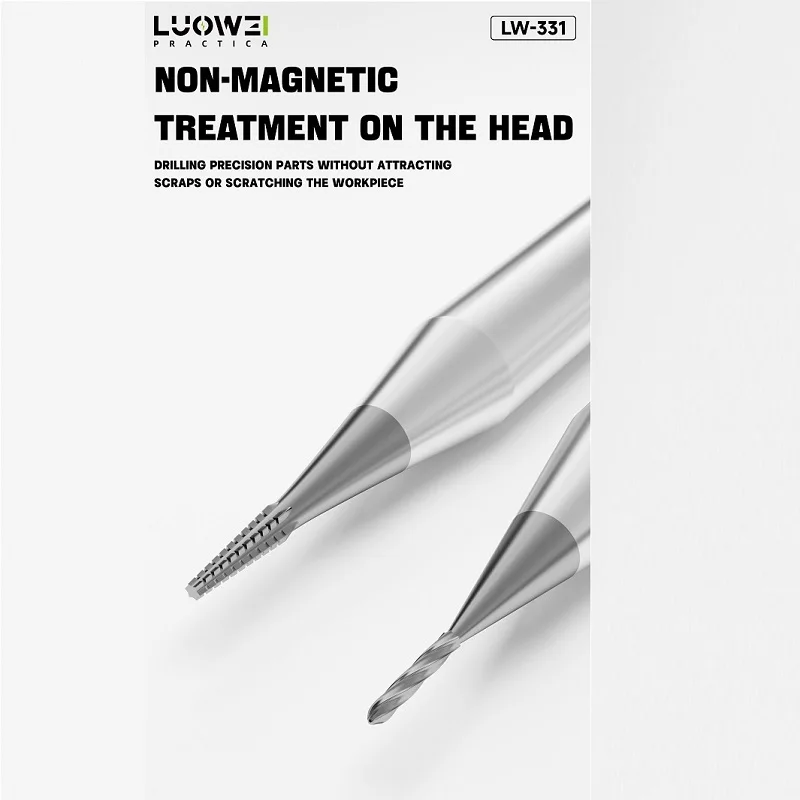 

LUOWEI-331 Экстрактор для поврежденных винтов с двумя сверлами, высокоточное соответствие, универсальная совместимость, удаление поврежденных винтов одним шагом