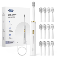Sejoy 5 Modes Electric Toothbrush Rechargeable 12 Replacement Tooth brush Heads  Adult Ultrasonic Teeth Cleaning