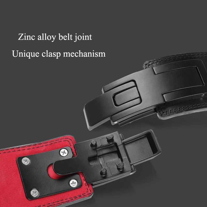 Fitness Lever Buckle Belt Professional Squat Belt Weightlifting Deadlift Protection Metal Buckle Accessories For Belt