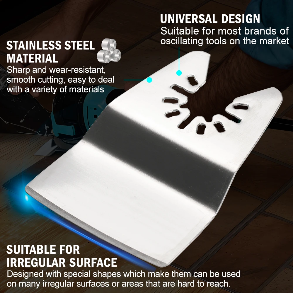 Xcan 1pc lâmina de serra multiferramenta de aço inoxidável 50mm mudança rápida lâminas de raspagem para oscilação multi ferramenta acessórios da ferramenta elétrica