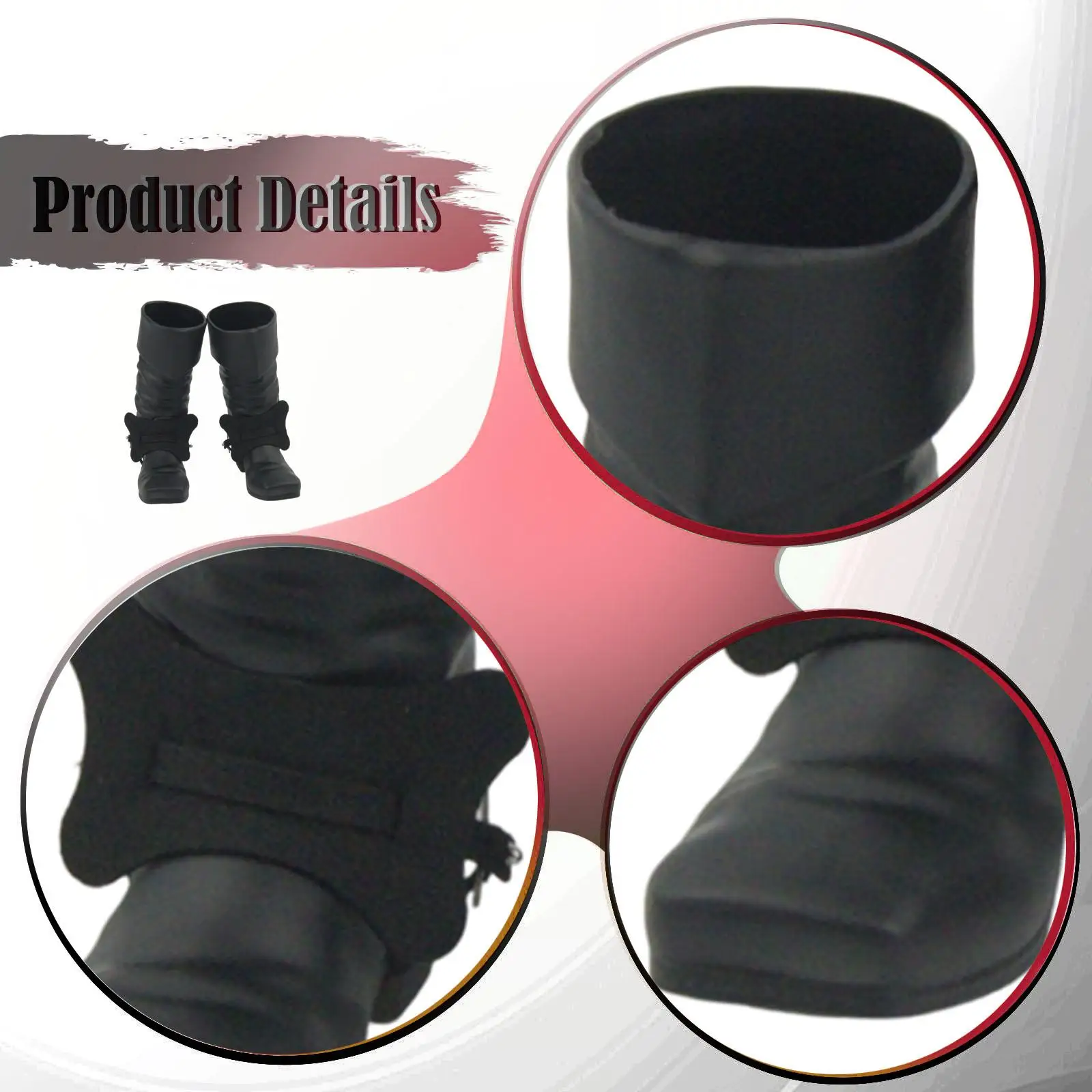 Zapatos de Figura de Acción a Escala 1/6, Botas para Hombre, Miniatura Medieval Informal, Accesorios de Disfraces para Muñecos, Modelos en Miniatura para Figuras Masculinas de 12 Pulgadas