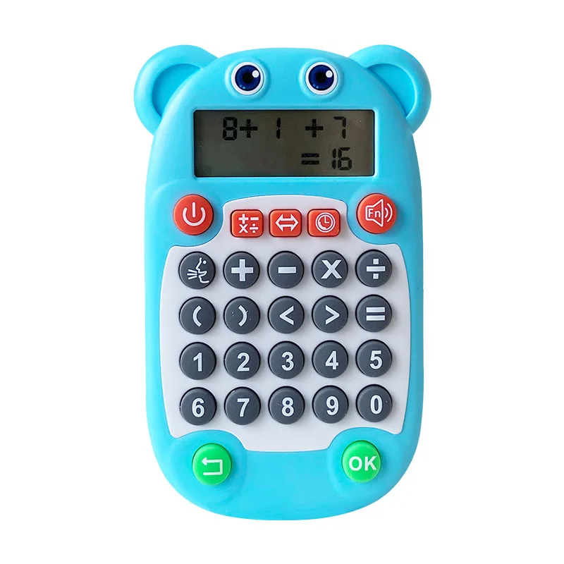 Juego de matemáticas electrónicas para niños, juguetes de actividades educativas de aprendizaje, suma resta, División de multiplicación