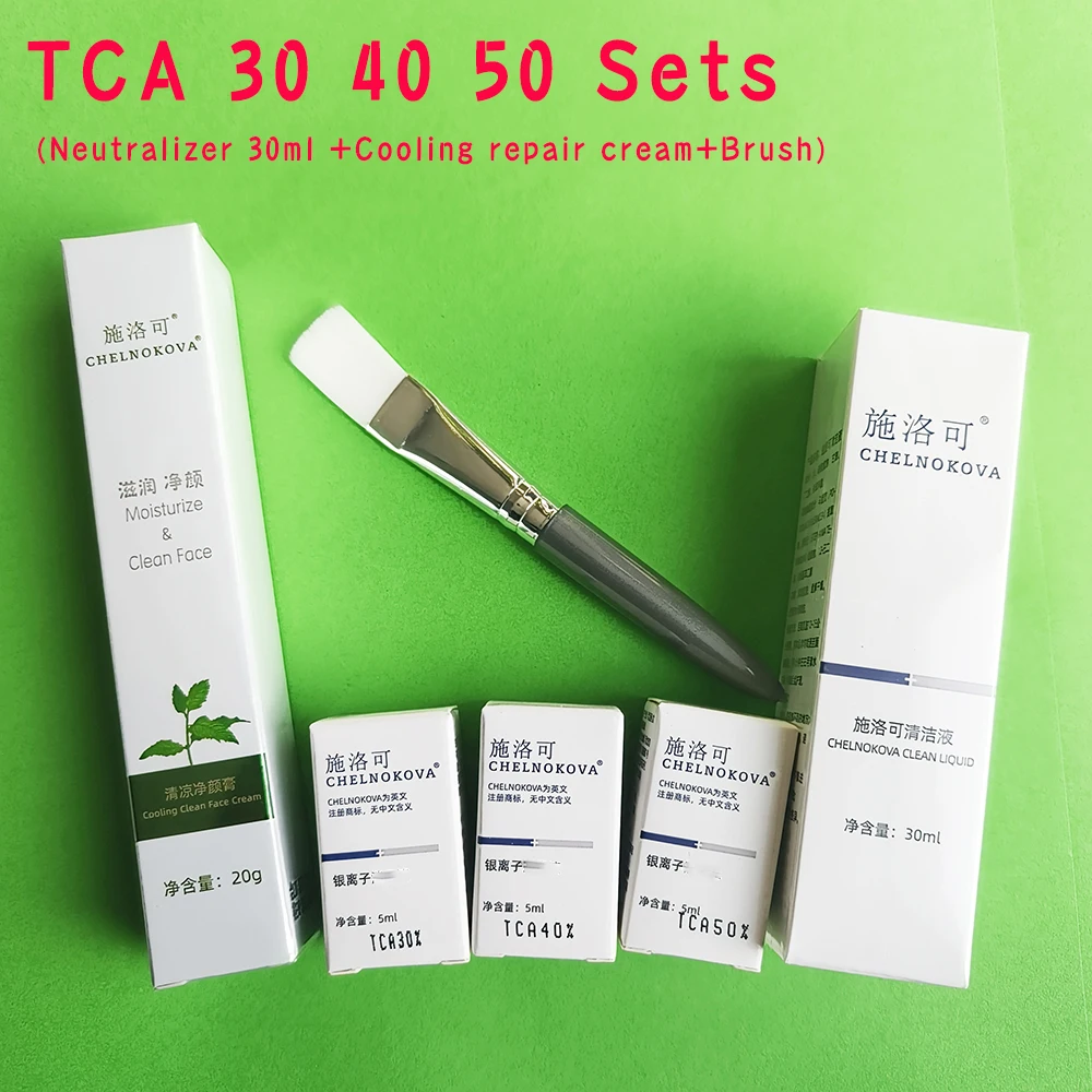 All undiluted TCA 20% 30% 35% 40% 50% 60% 70% SETS peel tools for peel families Portable acid Dermatologist peeling cross