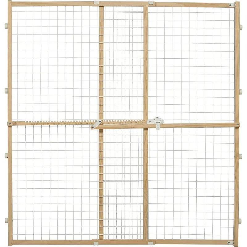 Wire Mesh Pet Safety Gate, 44 Inches Tall & Expands 29-50 Inches Wide, Large