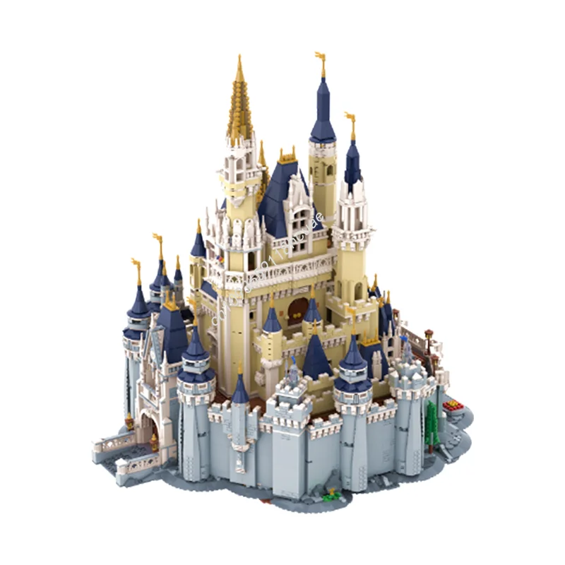 10904개 MOC 3 퍼펙트 캐슬 디즈니 모델 빌딩 크리스마스 선물 블록 건축 조립 DIY 창의적 장난감 브릭