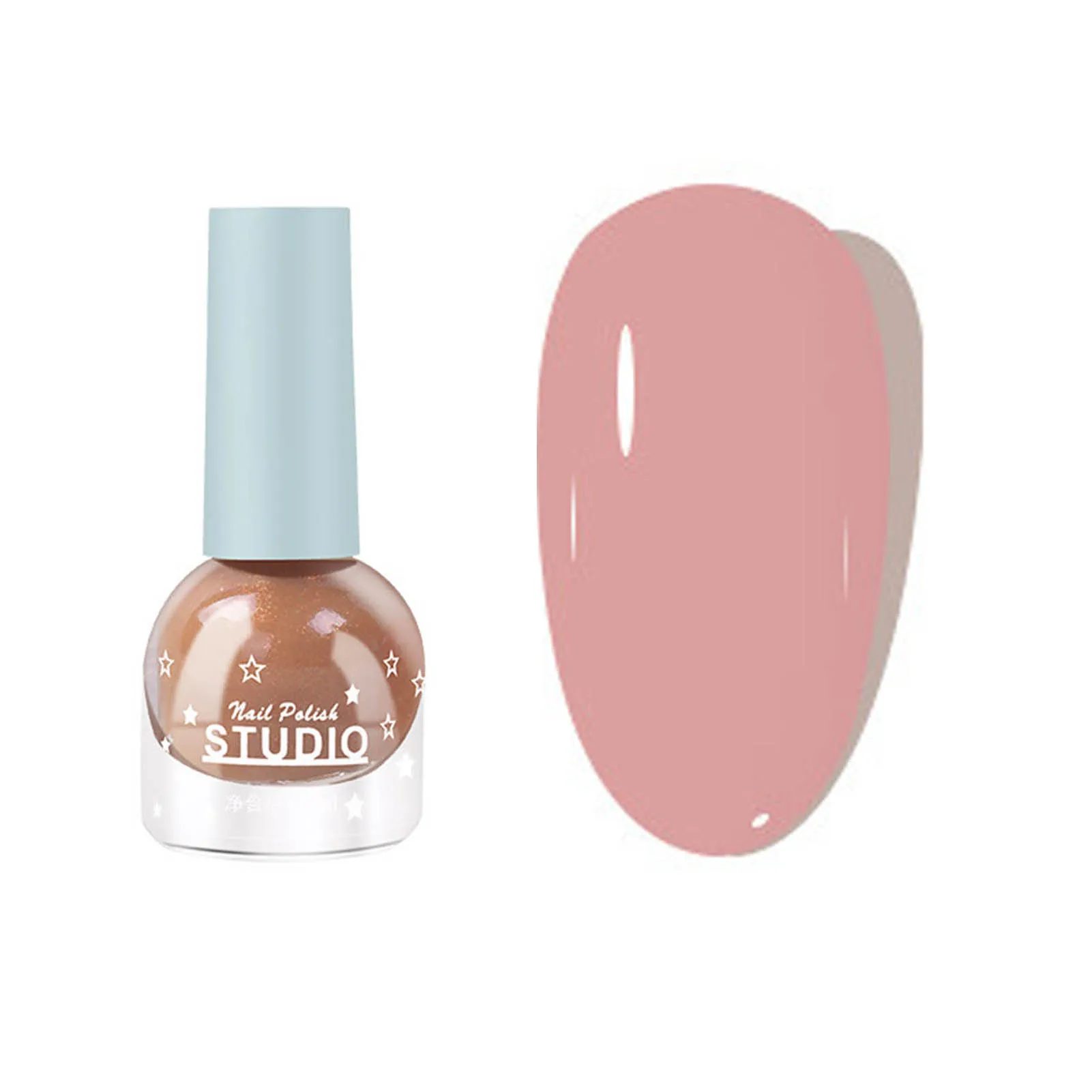 Esmalte de uñas fácil y extraíble de Color sólido, esmalte de uñas de larga duración y secado rápido para manicura y pedicura DIY