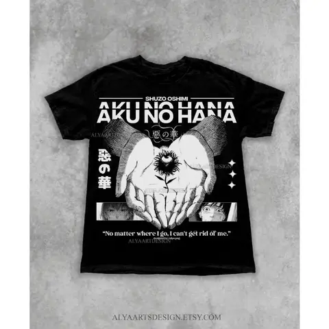 Aku No Hana Manga T-Shirt: Shuzo Oshimi Manga Anime Shirt, Dark Seinen Japanese Tee