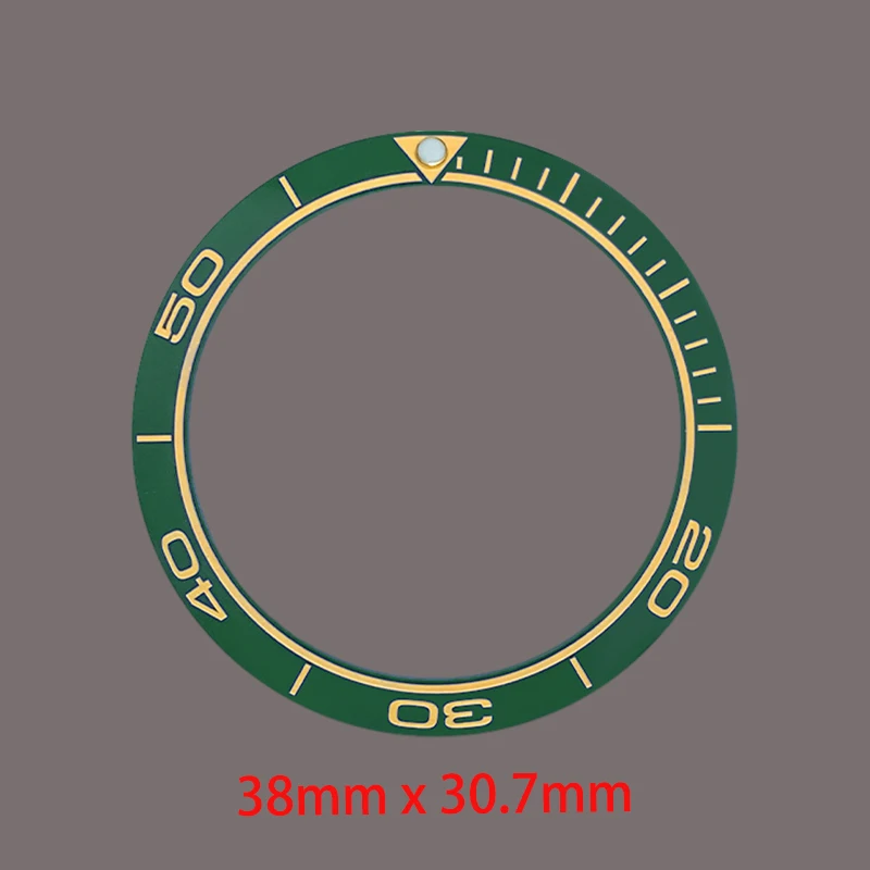38mmx30.7mm Tilt Ceramic Bezel Insert Ring Fits For SKX007 SKX009 SRPD SUB Case NH35 NH36 Watch Case Bezel Ring Accessories
