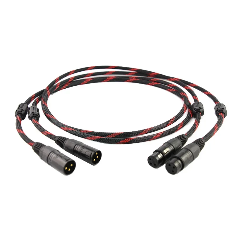 

Pair A53 5N OCC copper XLR balanced Audio Interconnect Cables with NEUTRIK XLR plug(Canare )