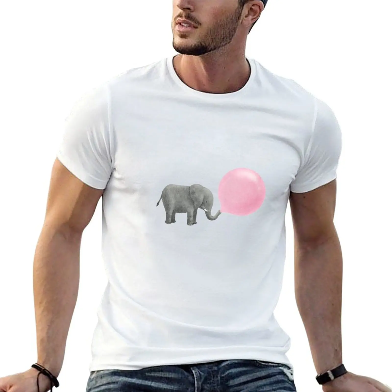 Elephant bubble chewing gum T-Shirt Standard Fit Solid Tee Shirt