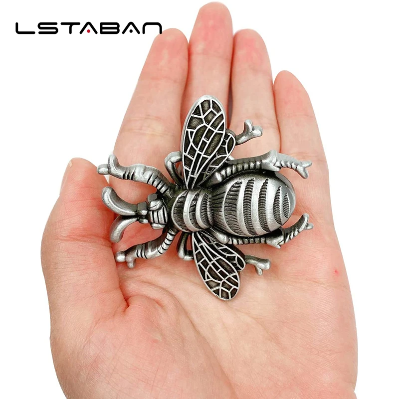 Animal Bee Shape Furniture Handle Black Color honeybee Drawer Knobs Retro Dresser Knobs Kitchen Handles Door Pulls Hardware