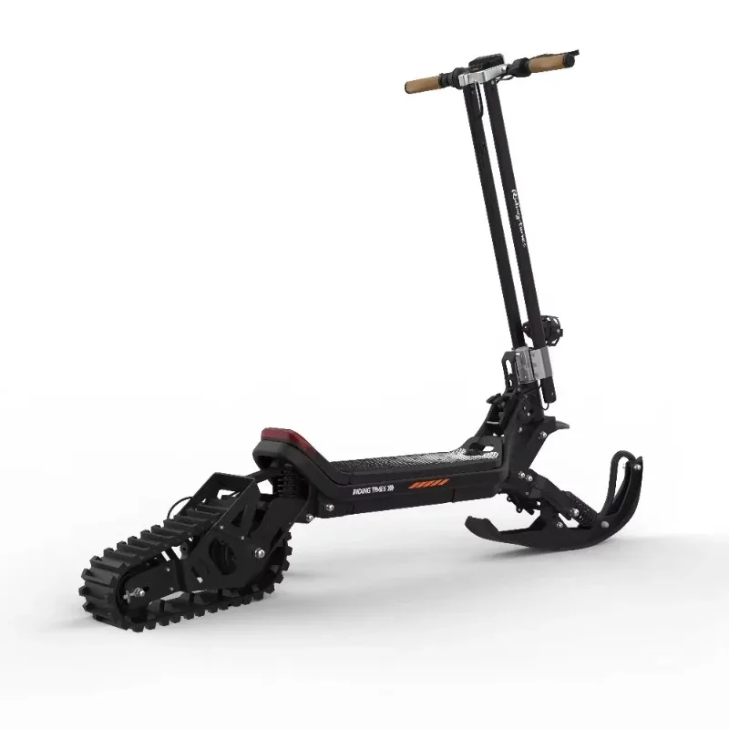 2024 Winter Off-Road Kick Electric Snow Scooter for Adults Fashionable New Arrival Sales Adult Snowmobile