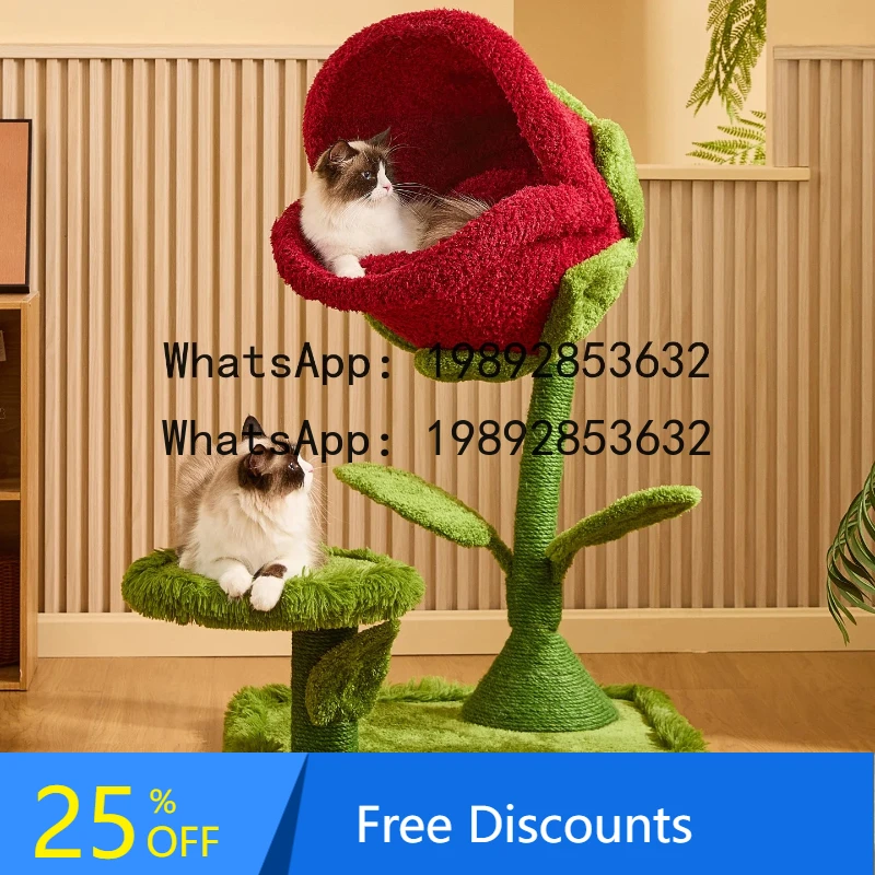 

XL1 Piranha Cat Climbing Frame Cat Scratching Board Sisal Integrated Small Space-saving Cat Shelf