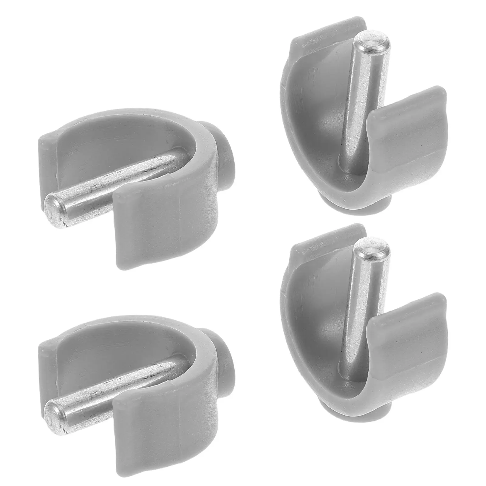 

4pcs C Shaped Handle Grips For Crutches Walker Folding Walking Sticks Clamp On Cup Holder Lock Trekking Pole Parts Anti Slip