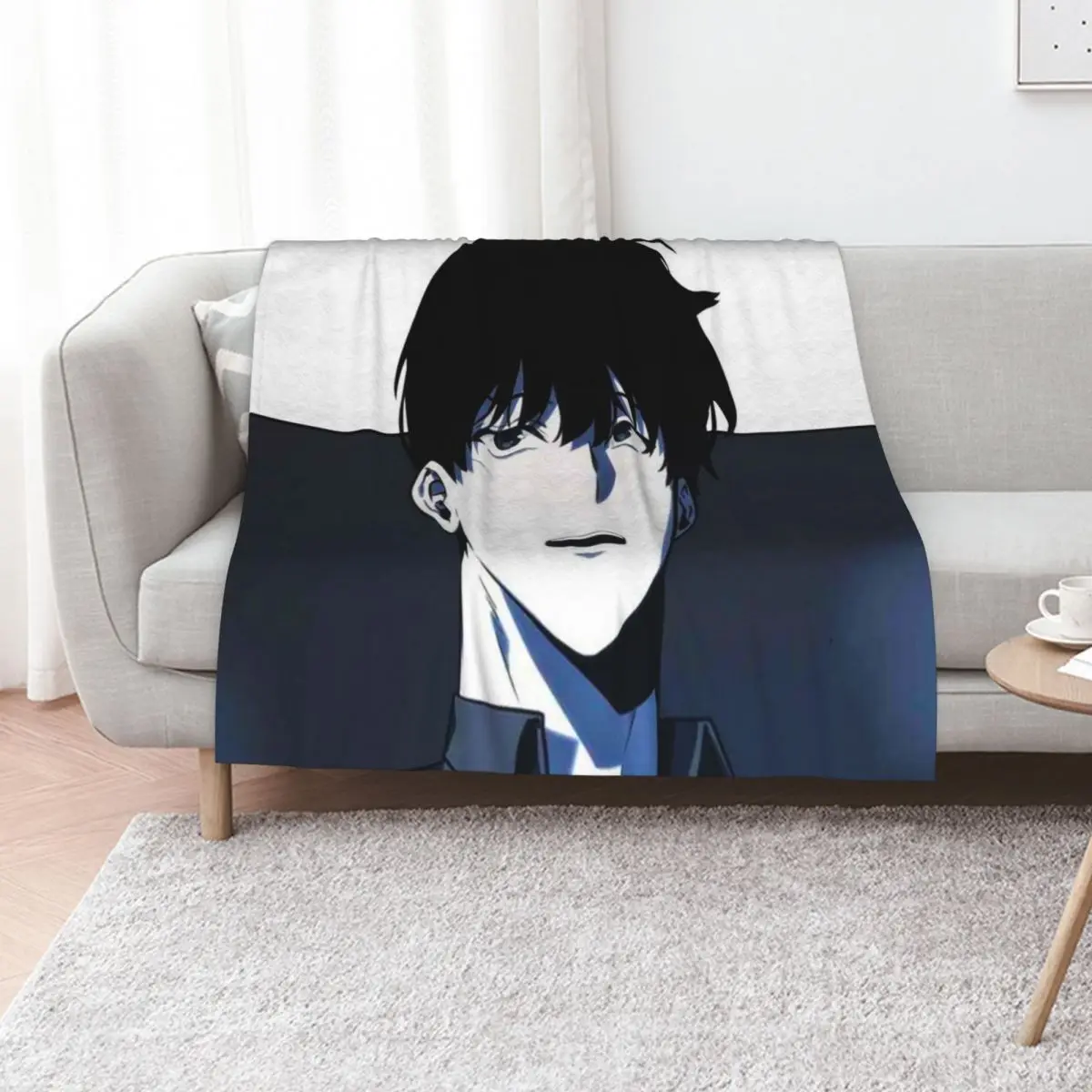 

Omniscient Reader's Viewpoint | Kim Dokja Throw Blanket Warm Accent Blanket for Living Room Decoration
