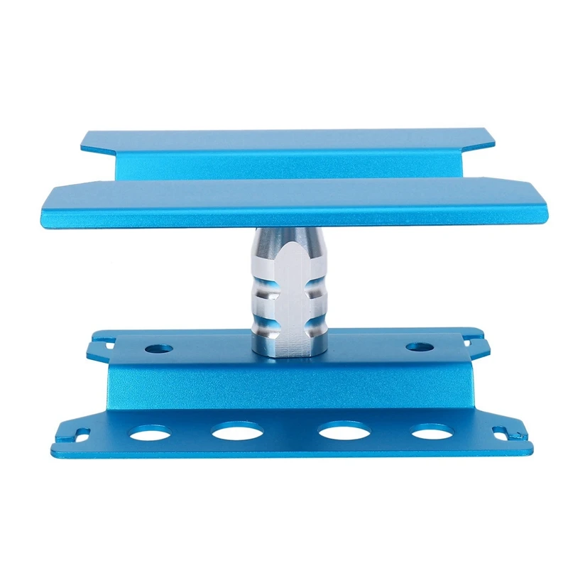 3X Metal RC Car Workstation Work Stand Repair 360 Degree Rotation For 1/8 1/10 1/12 1/16 Scale Models,Blue