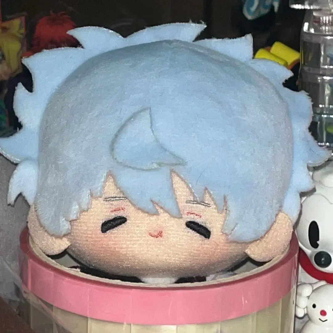 Farcito 10 cm Gintama Gintoki Sakata Cotton Doll Stampato Corpo Portachiavi Mini Morbido Peluche Figure Giocattolo Regalo Di Compleanno