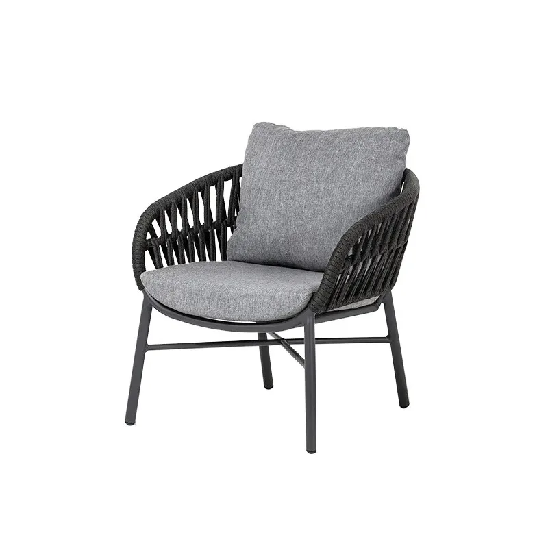 Outdoor rope sofa combination furniture, outdoor villa courtyard rattan sofa