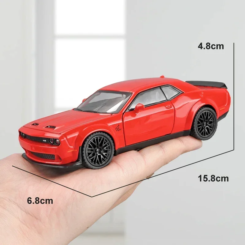 Dodge Hellcat SRT Legierung Automodell Simulation Maßstab 1:32 Diecast Spielzeug Fahrzeuge Kinder Jungen Auto Geschenk Kollektive Miniatur Voiture