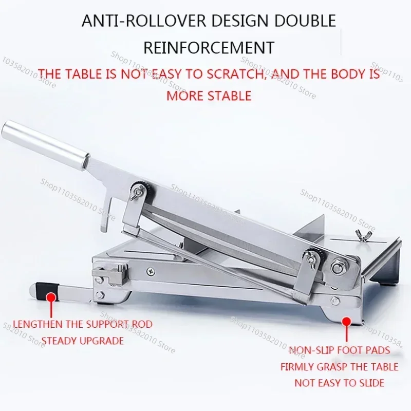 13.5 Inch Meat Slicer Manual Cutting MachineStainless Steel Bone Slic Home Electric Chicken Duck Fish And Sheep Bone Cutting Saw