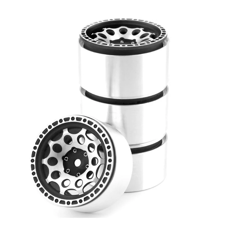 

4pcs Metal 2.2" Beadlock Wheel Rim Wheel Hub for 1/10 RC Crawler Axial SCX10 Pro Wraith Capra RR10 RBX10 Traxxas TRX4 D90