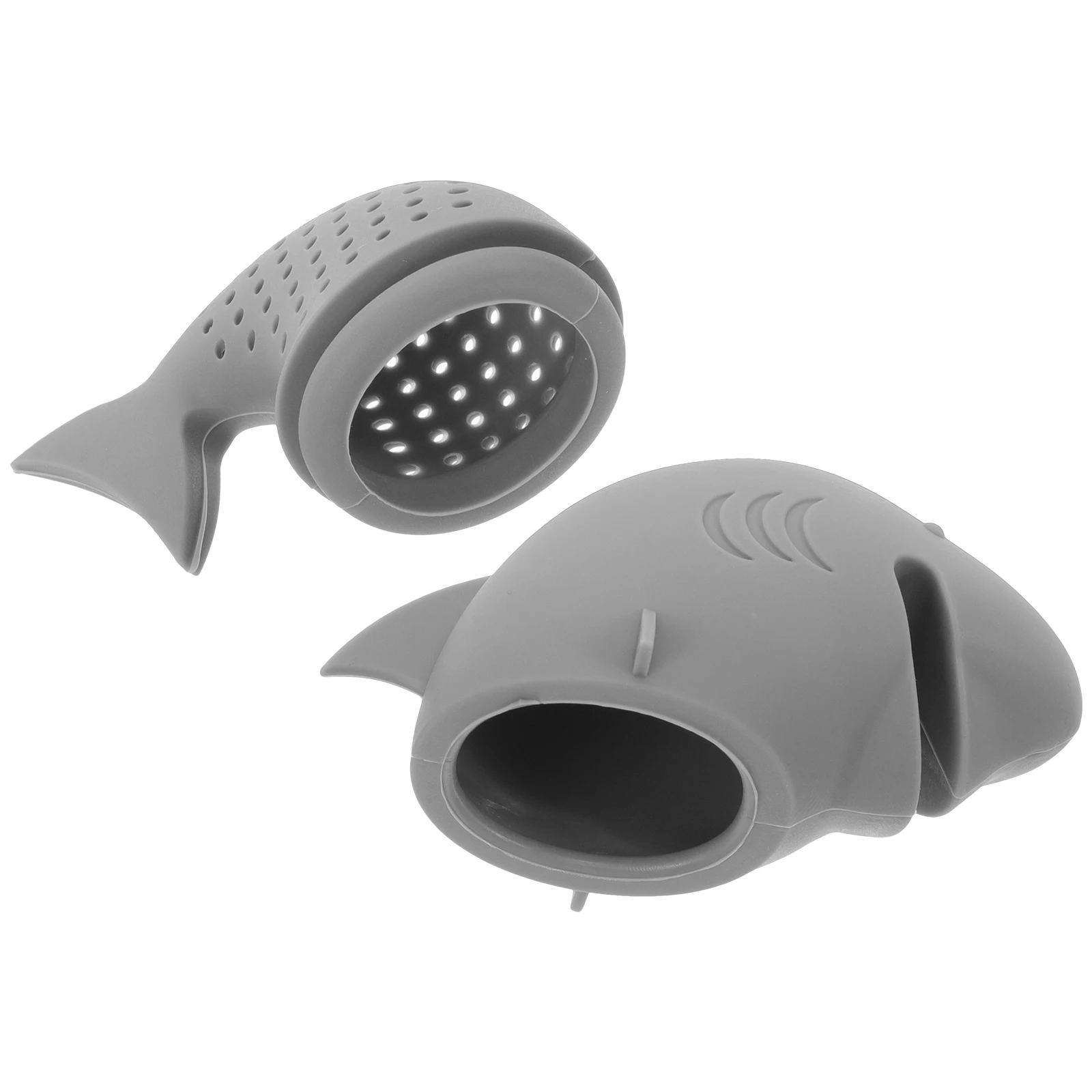 

Silicone Shark Tea Infuser Dense Hole Cute Cartoon Strainer Easy Clean Anti Rust Healthy Safe Home Restaurant Kitchen Bar Use