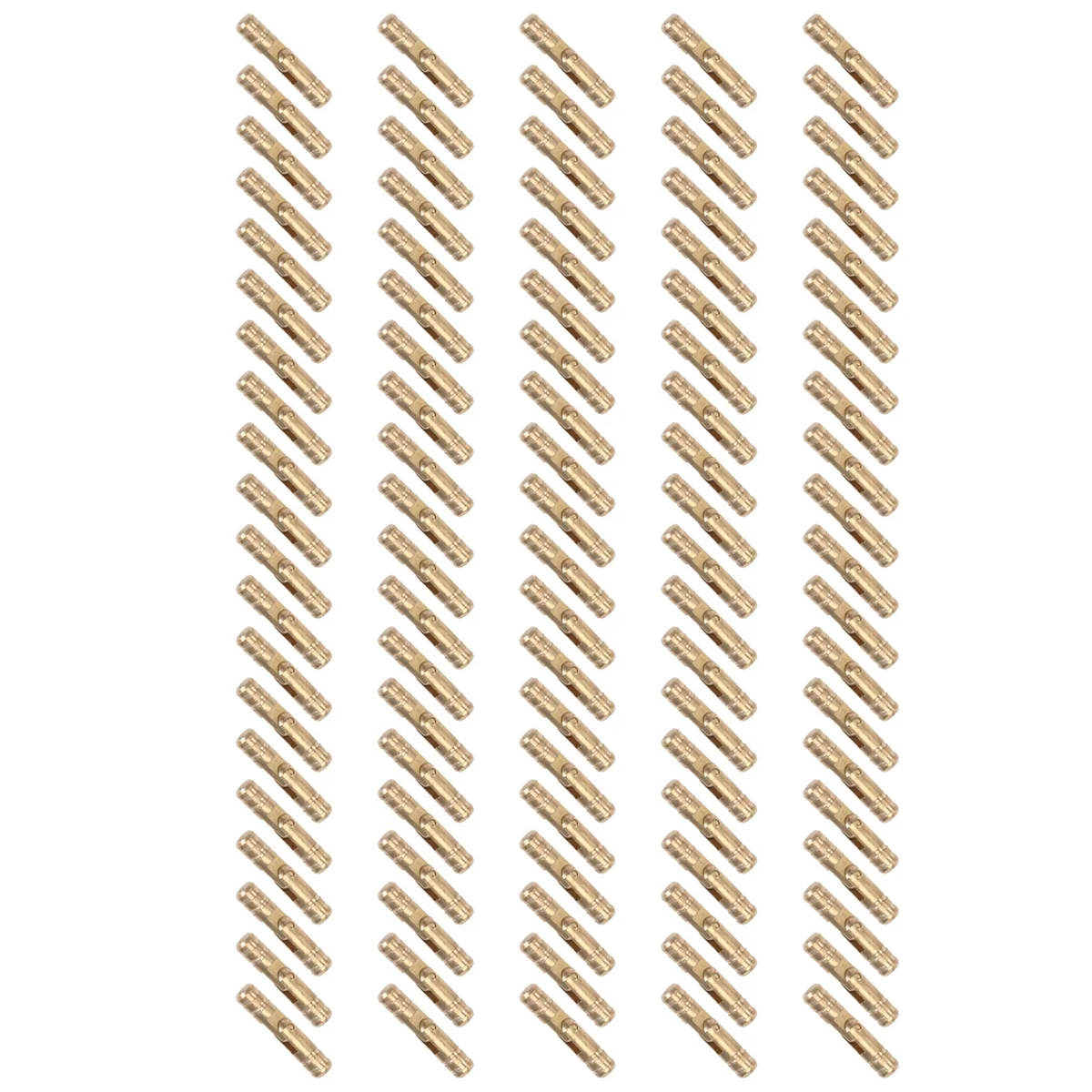 Quality! 100Pcs Brass Concealed Barrel Hinges Jewelry Wood Boxes Cabinet Invisible Furniture Hinge 4X20mm