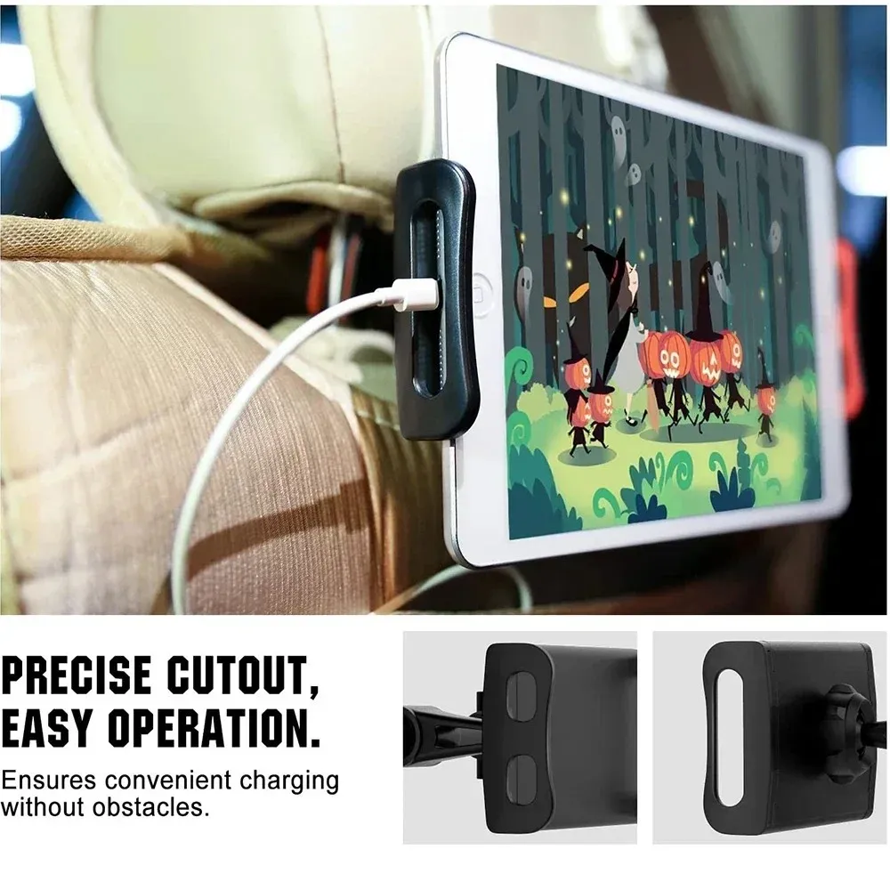 Universell 360 ° Drehbarer Auto-Kopfstützenhalter für Tablets und Smartphones, 4-11 Zoll, Passend für iPad Air und Ähnliche Geräte – Detail 11