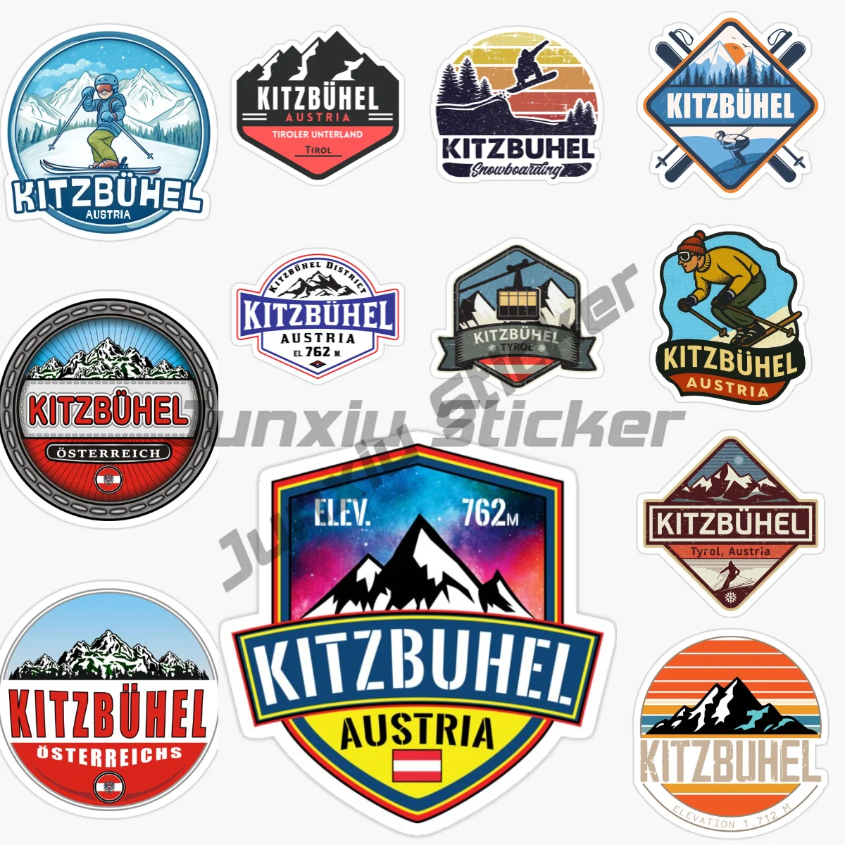 

Kitzbuhel AUSTRIA Famous Resort Car Sticker Bike Styling Helmet Laptop Funny Decal Vinyl Self-adhesive
