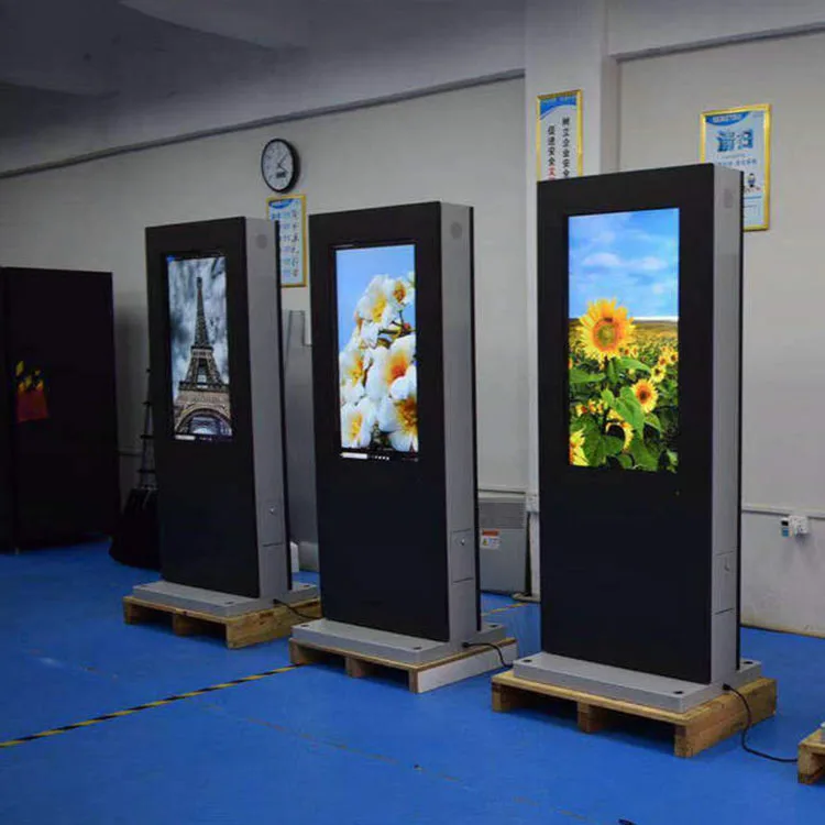 Uso di visualizzazione della segnaletica digitale LCD con supporto pubblicitario a schermo largo da 43 pollici per il super mercato