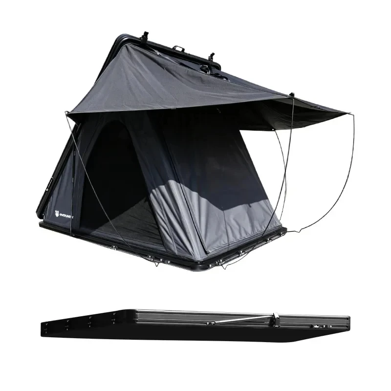 Offgrid Btseller - Ultra-Thin Outdoor Camping Car Hard Shell Aluminum Alloy Triangle Roof Top Tent . Quick Open F Leak-Resistant